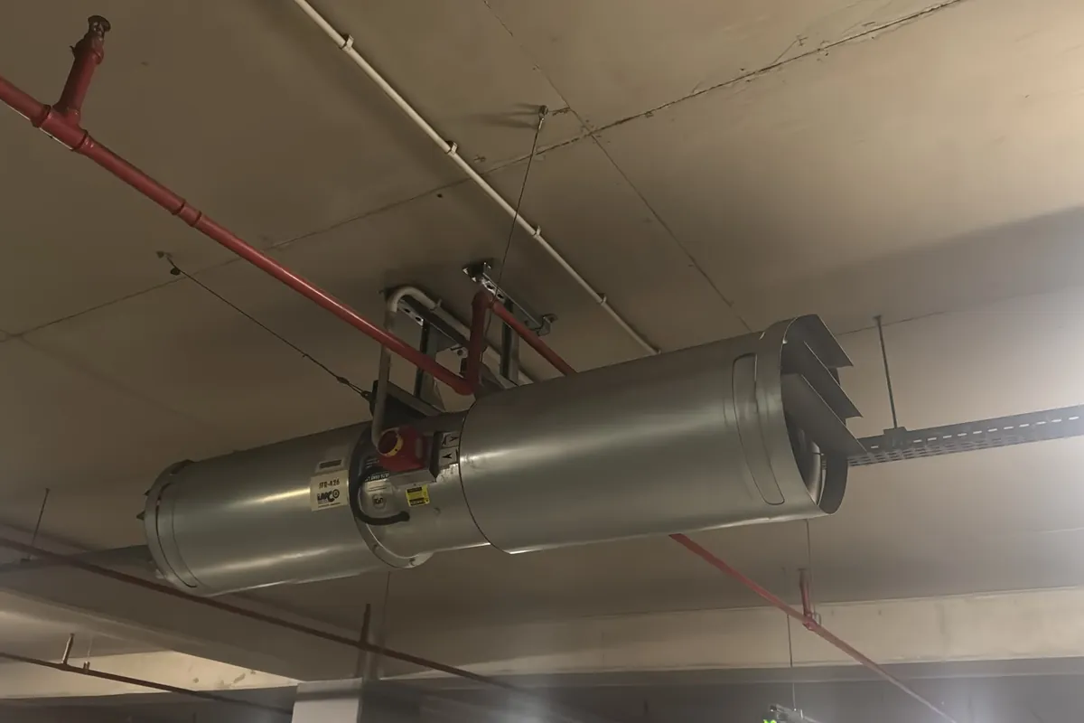 Duman tahliye sisteminde jet fan